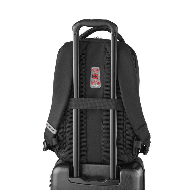 Рюкзак WENGER PlayerMode 15.6”, чёрный, 100% полиэстер, 30х23х46 см, 20 л_6