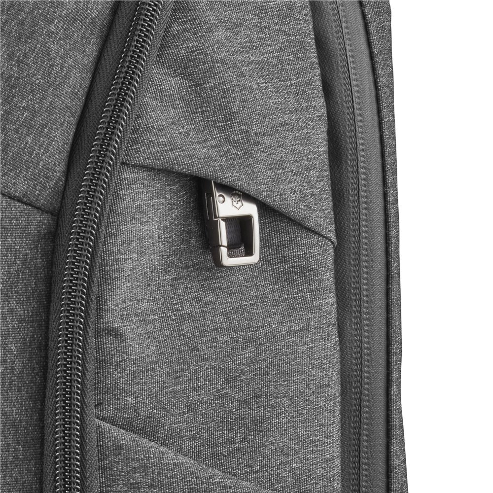 Рюкзак VICTORINOX Architecture Urban2 City Backpack 14'', серый, полиэстер / кожа, 30x19x42 см, 17 л_12