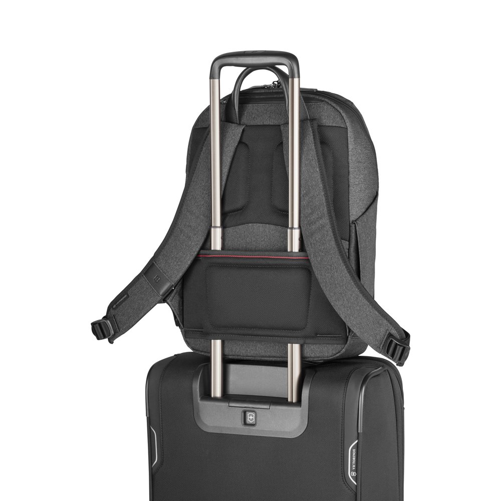 Рюкзак VICTORINOX Architecture Urban2 City Backpack 14'', серый, полиэстер / кожа, 30x19x42 см, 17 л_5