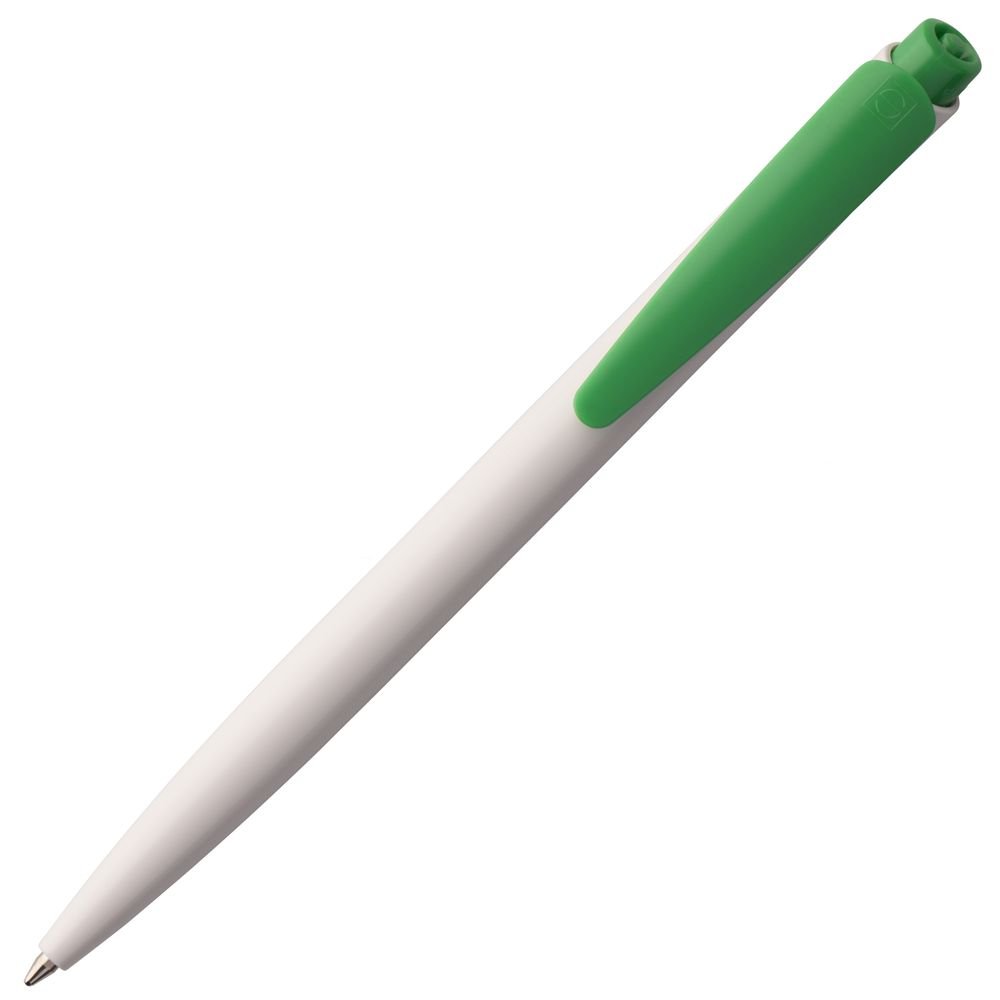 Ручка шариковая Senator Dart Polished, бело-зеленая_2