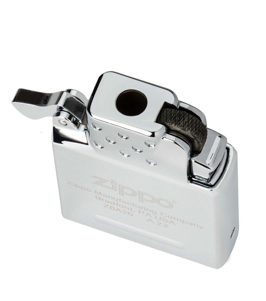 Газовый вставной блок для широкой зажигалки Zippo, одинарное жёлтое пламя, нержавеющая сталь_3