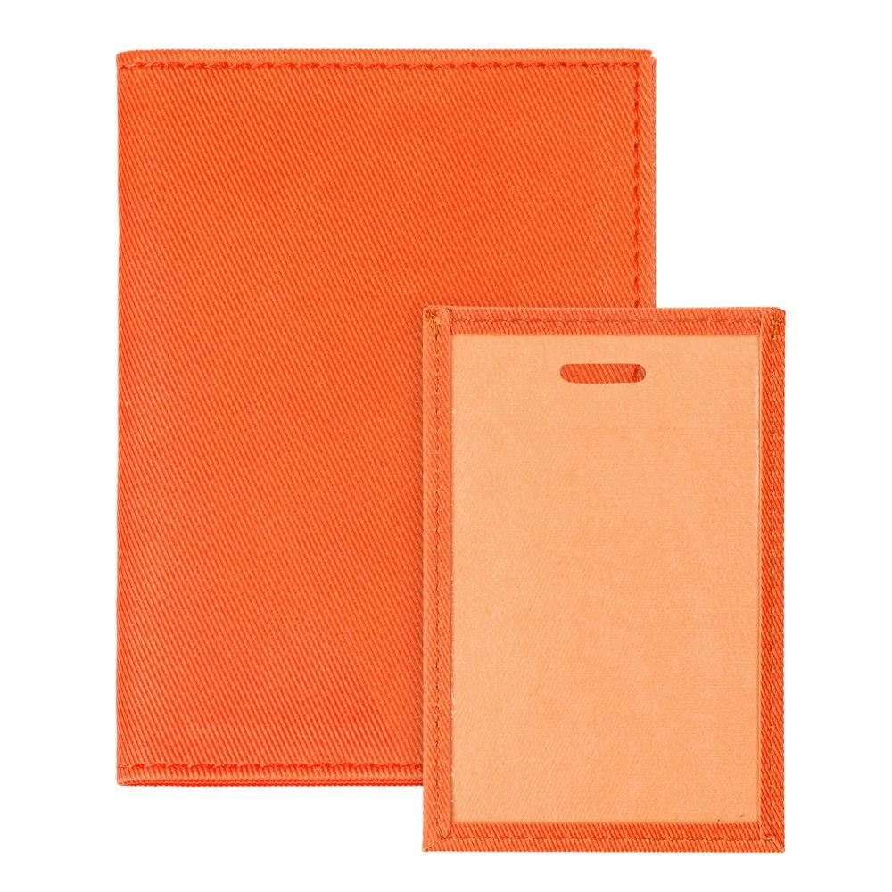 Обложка для автодокументов Twill, оранжевая_2