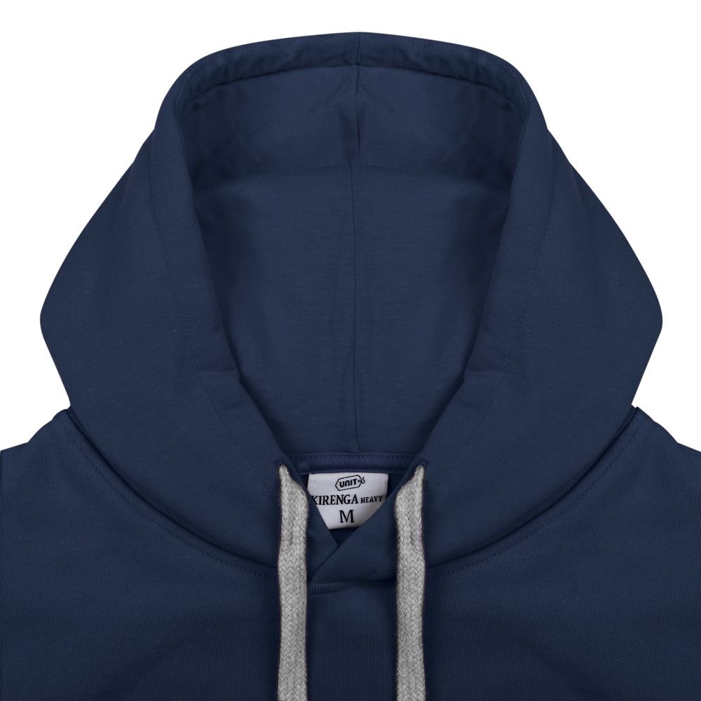 Толстовка с капюшоном Unit Kirenga Heavy, темно-синяя_3