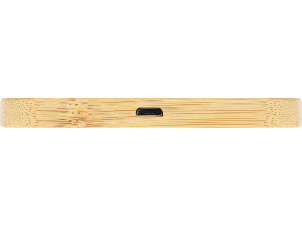 USB-хаб с беспроводной зарядкой из бамбука Plato, 5 Вт_5