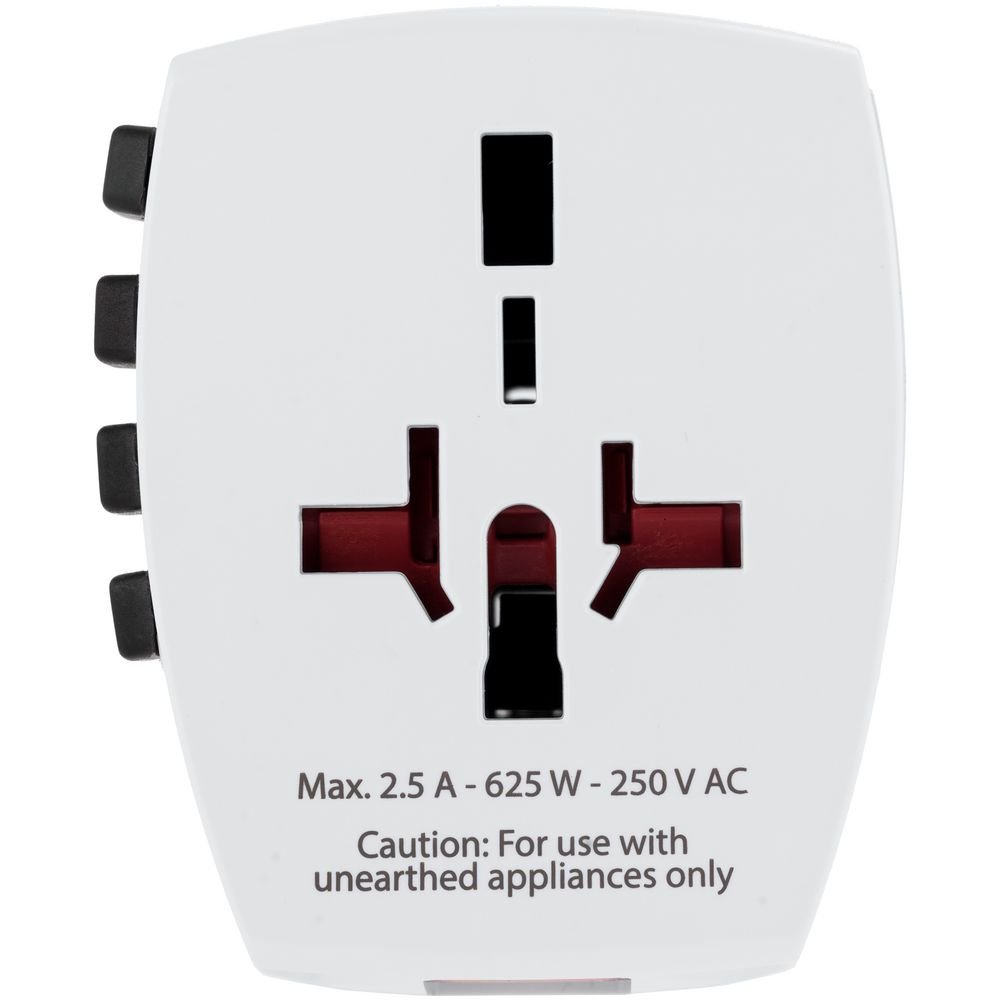 Зарядное устройство S-Kross MUV USB для путешествий, белое_2
