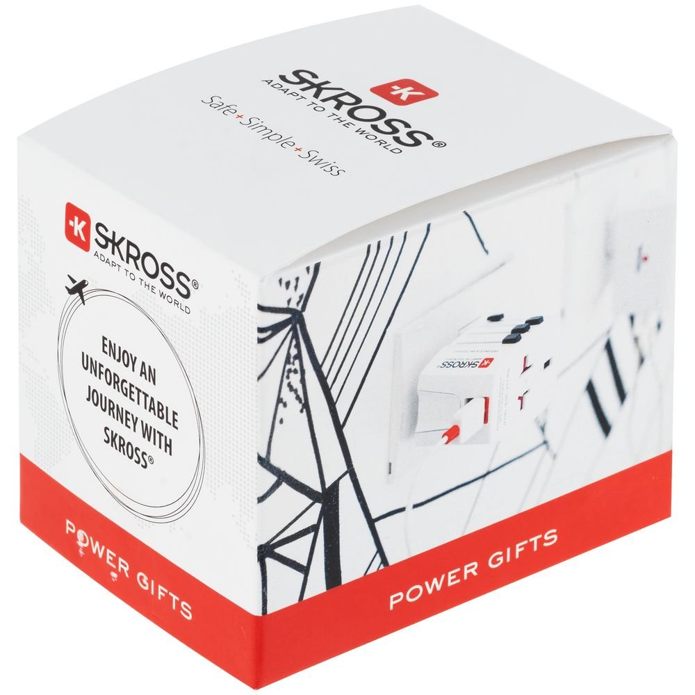 Зарядное устройство S-Kross MUV USB для путешествий, белое_8