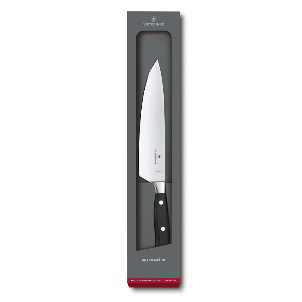 Нож шеф-повара VICTORINOX Grand Maître, кованый, 20 см, чёрный_2