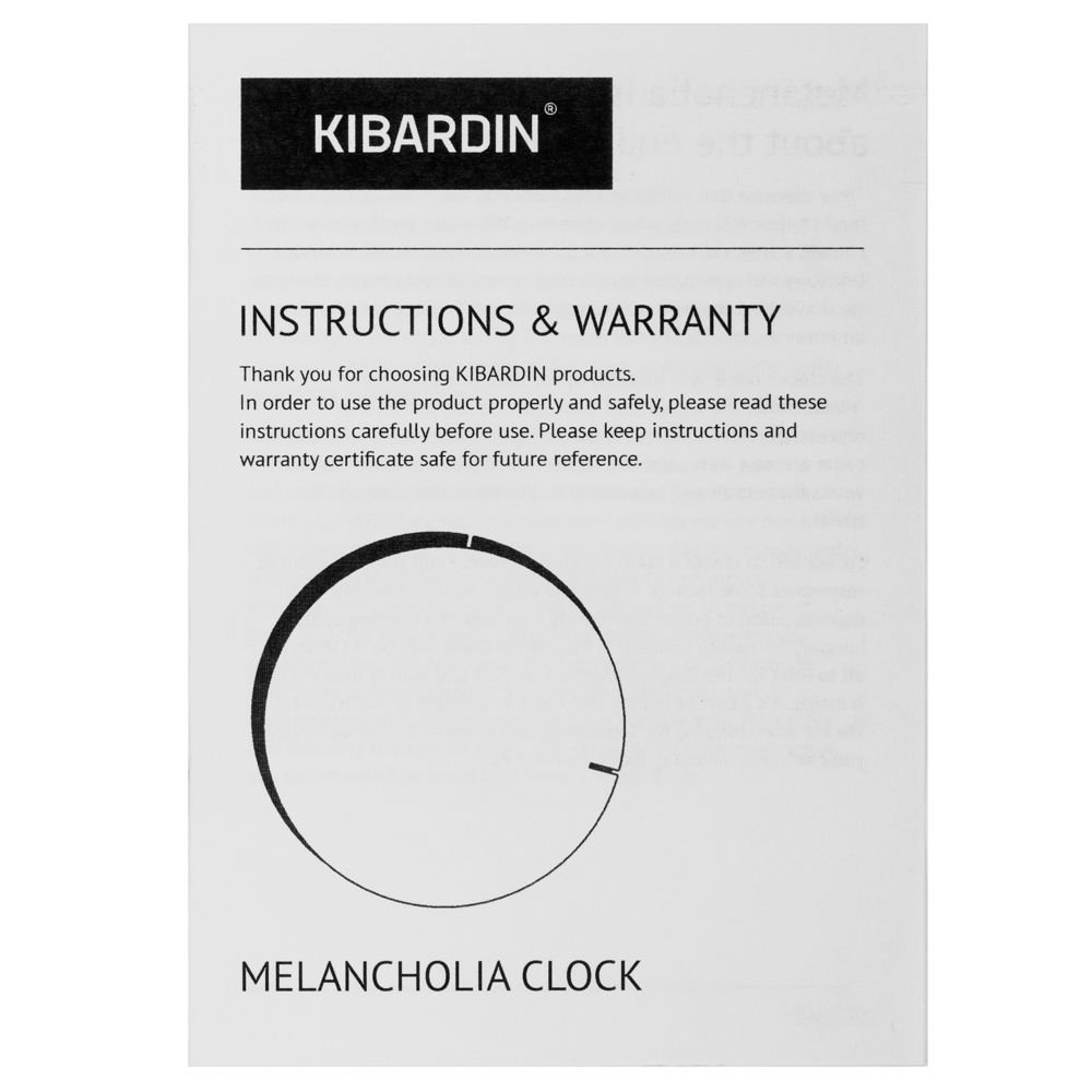 Часы настенные Melancholia Clock, черные_4