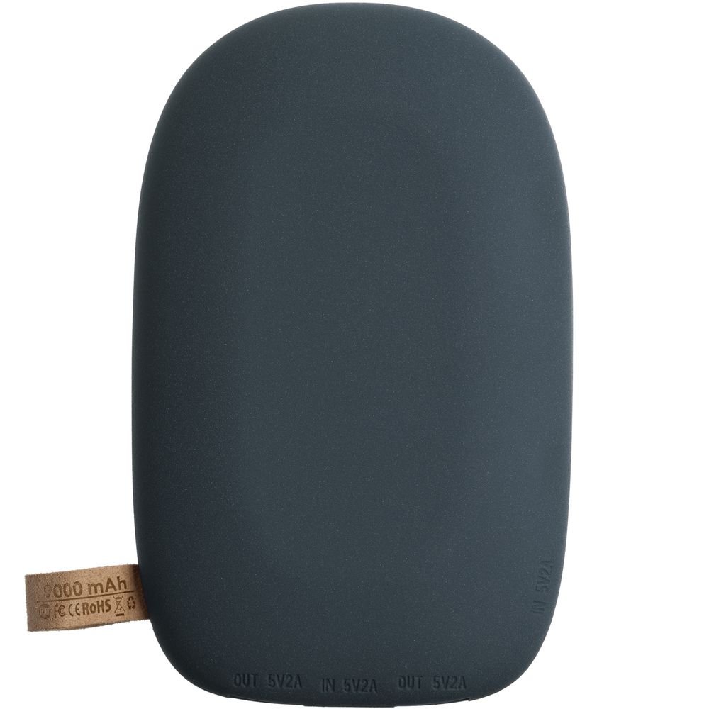 Аккумулятор с беспроводной зарядкой Pebble Wireless 9000 мАч, серо-синий_2