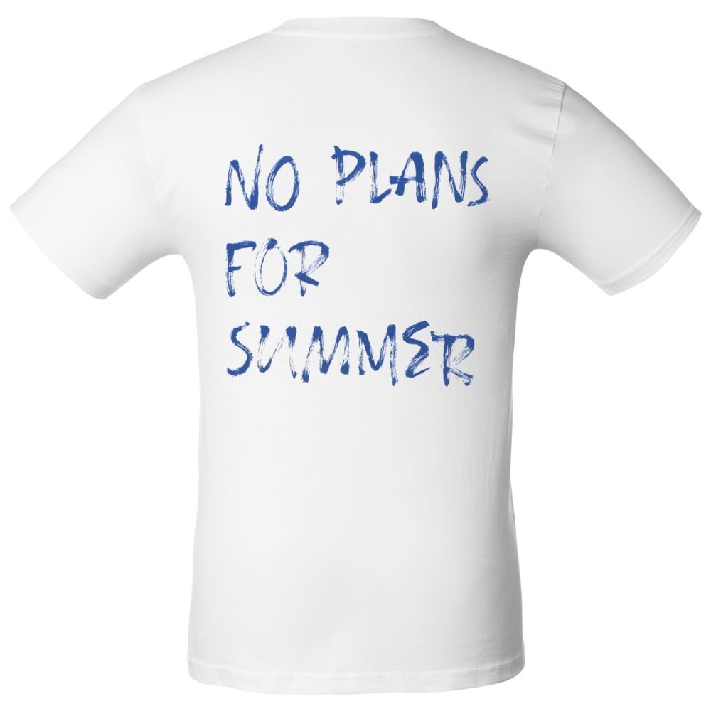 Футболка No Plans For Summer, белая_1