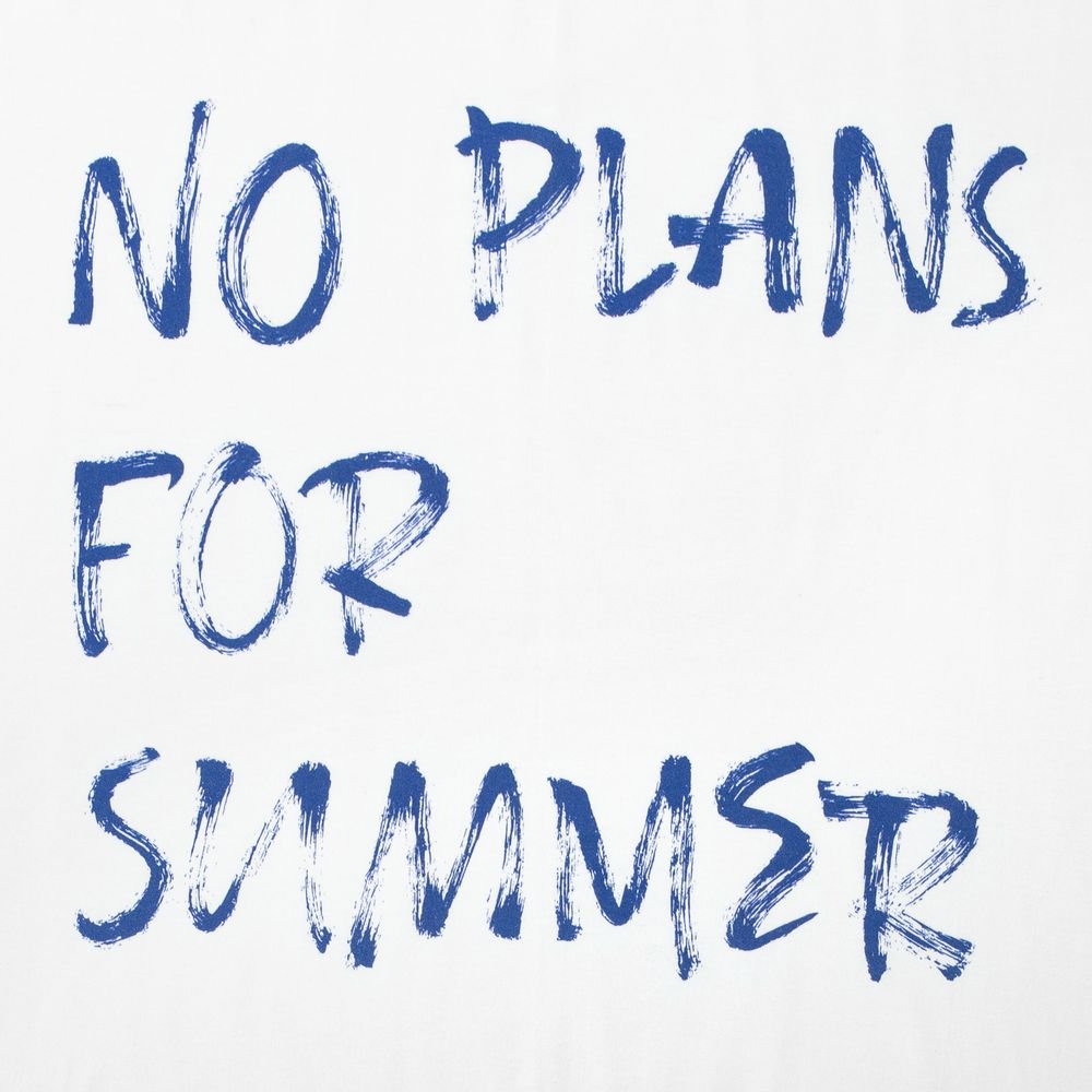 Футболка No Plans For Summer, белая_3