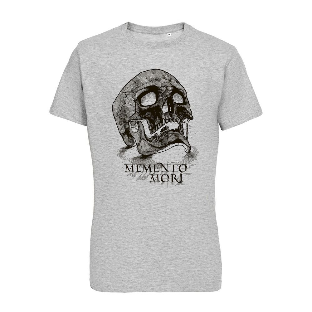 Футболка Memento Mori, серый меланж_1