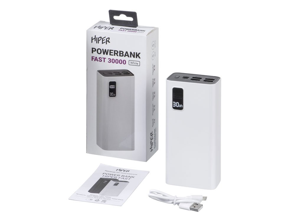 Портативный внешний аккумулятор FAST, 30000 mAh_7