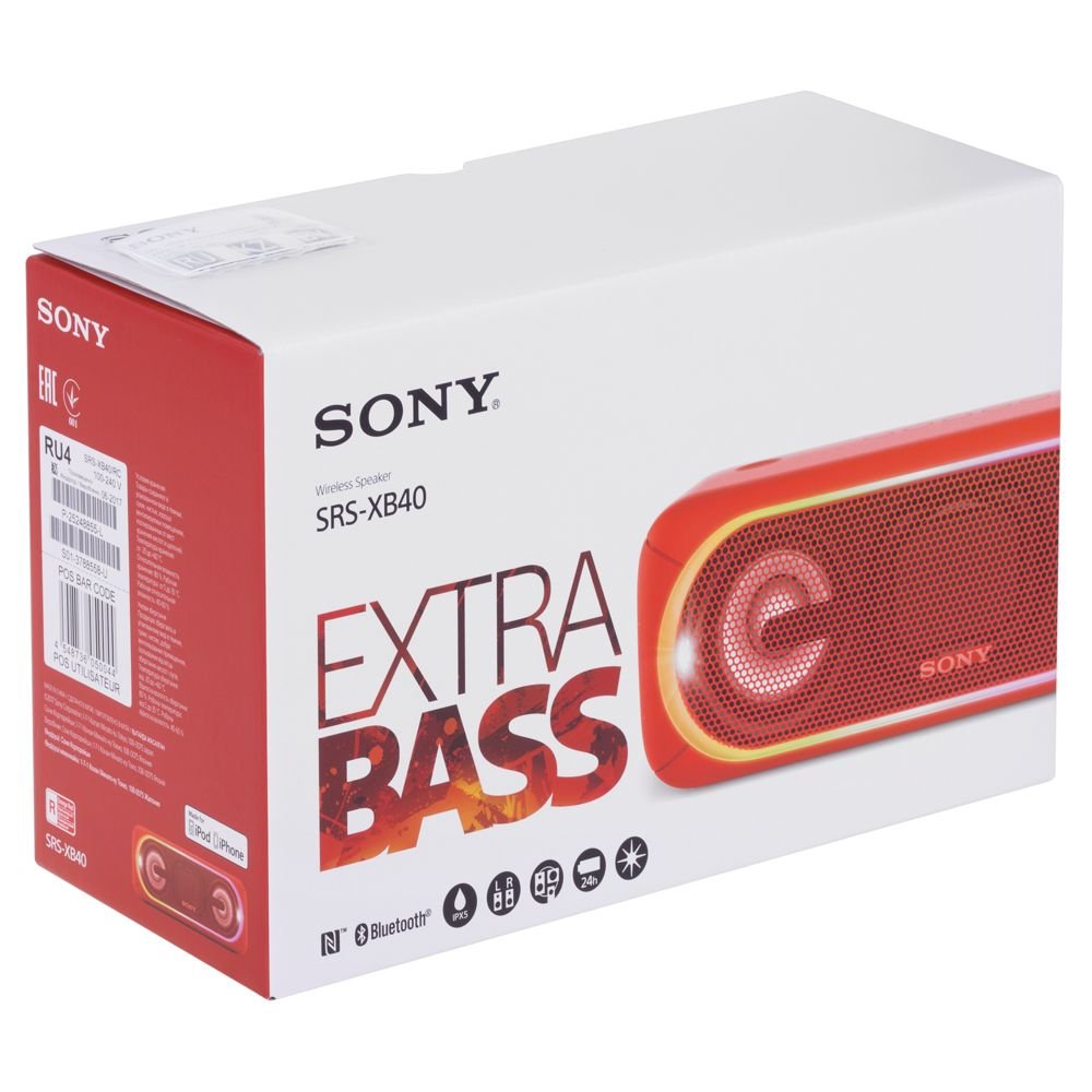 Беспроводная колонка Sony SRS-40, красная_9