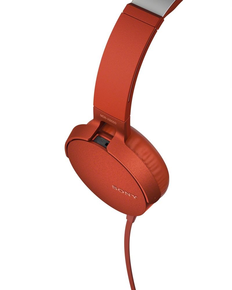 Наушники Sony XB-550, красные_3