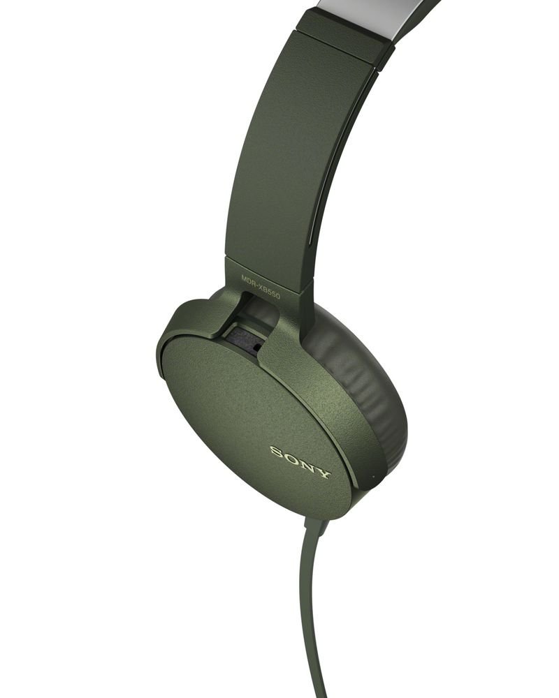 Наушники Sony XB-550, зеленые_2