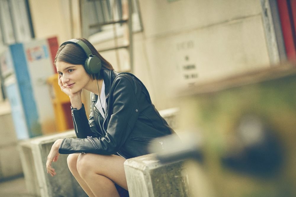 Наушники Sony XB-550, зеленые_4