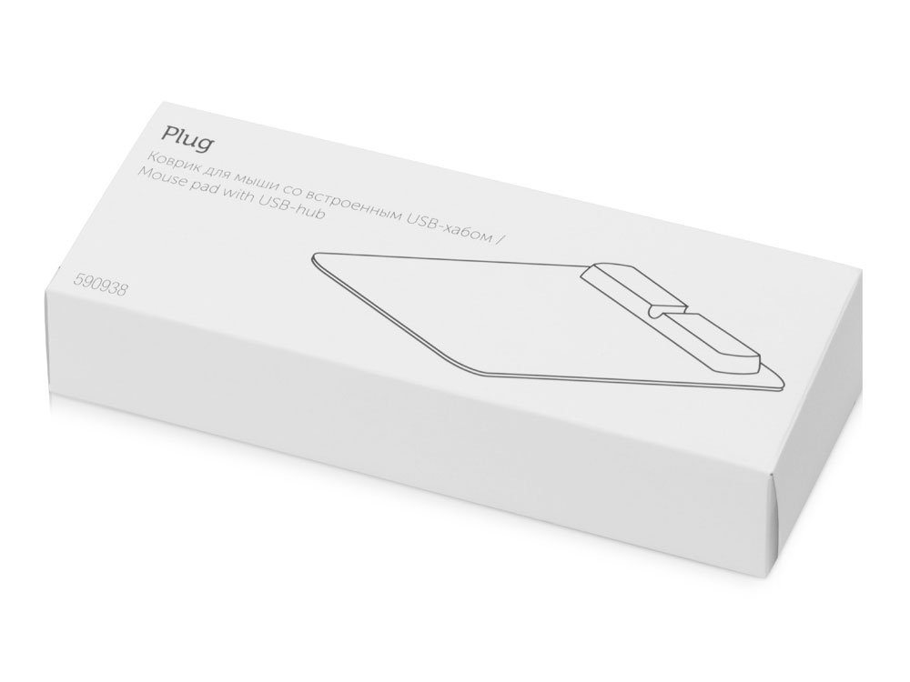 Коврик для мыши со встроенным USB-хабом Plug_6