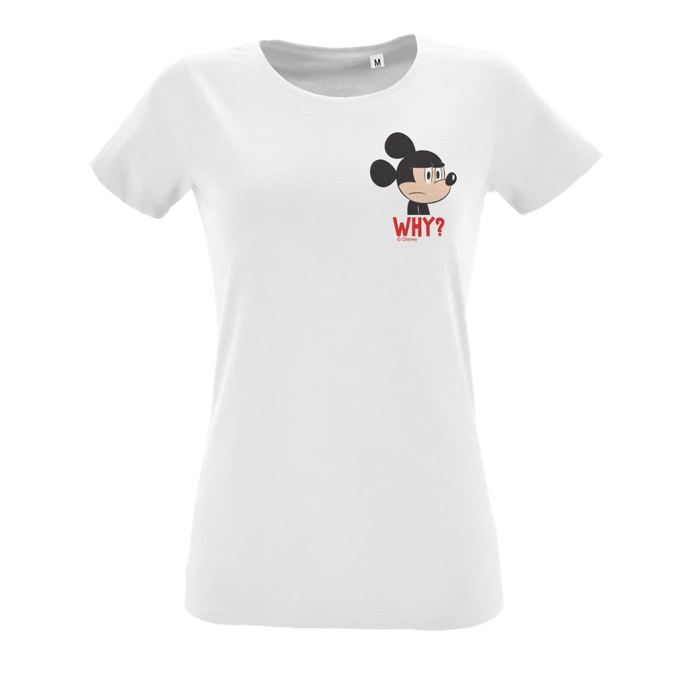 Футболка женская Minnie. Why?, белая_1