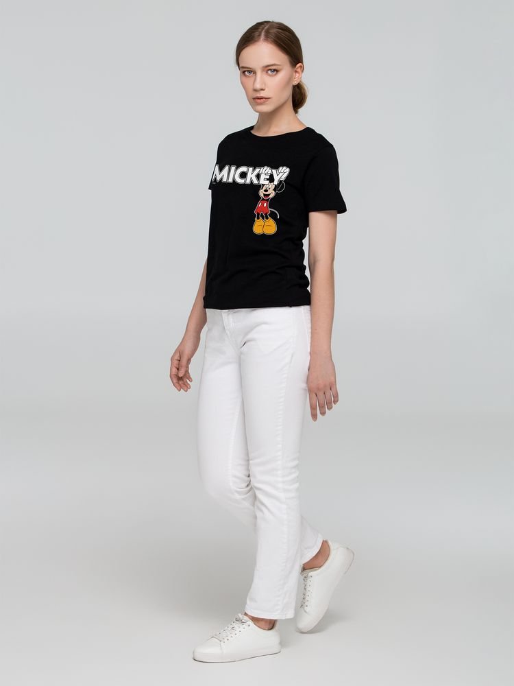 Футболка женская Mickey, черная_1
