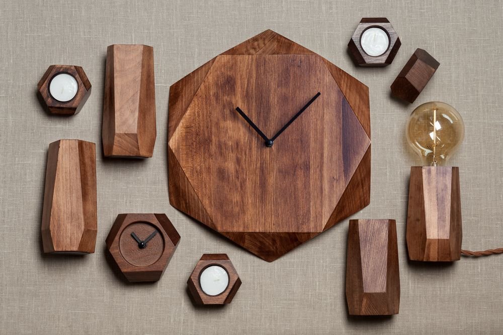 Часы настольные Wood Job_6