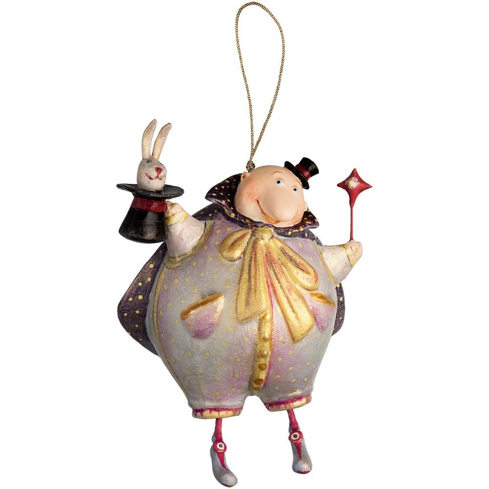 Набор из 3 елочных игрушек Circus Collection: фокусник, силач и лев_2