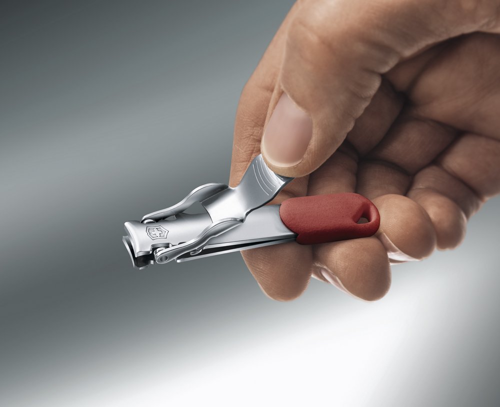Книпсер VICTORINOX с отверстием для шнурка, сталь, красный, в блистере_2