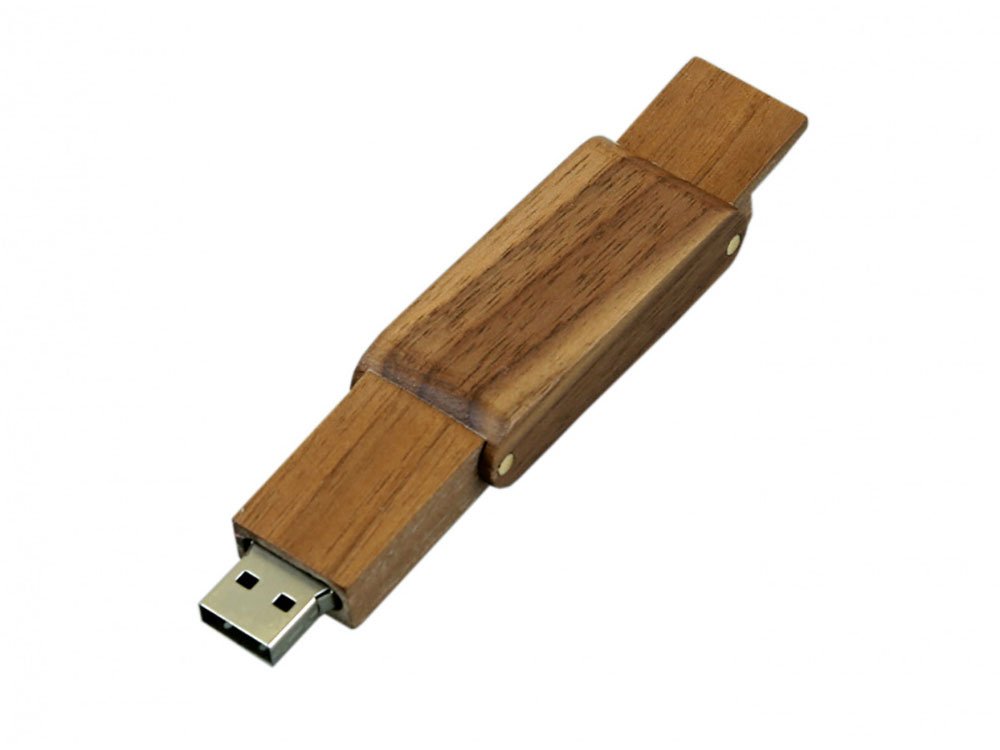 USB 2.0- флешка на 8 Гб прямоугольной формы с раскладным корпусом_2