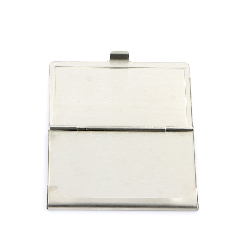 Визитница Pierre Cardin. Корпус- металл, иск.кожа. Размер 9,3 х 6,0 х 0,8 см. Цвет - синий._1
