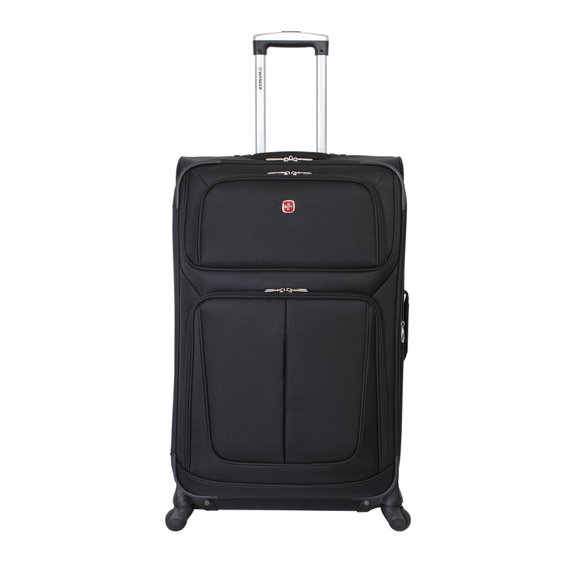 Чемодан WENGER SION, чёрный, полиэстер 750x750D добби, 46x29x80 см, 90 л_1
