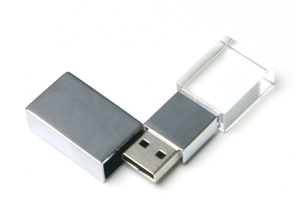 USB 2.0- флешка на 16 Гб прямоугольной формы, под гравировку 3D логотипа_1