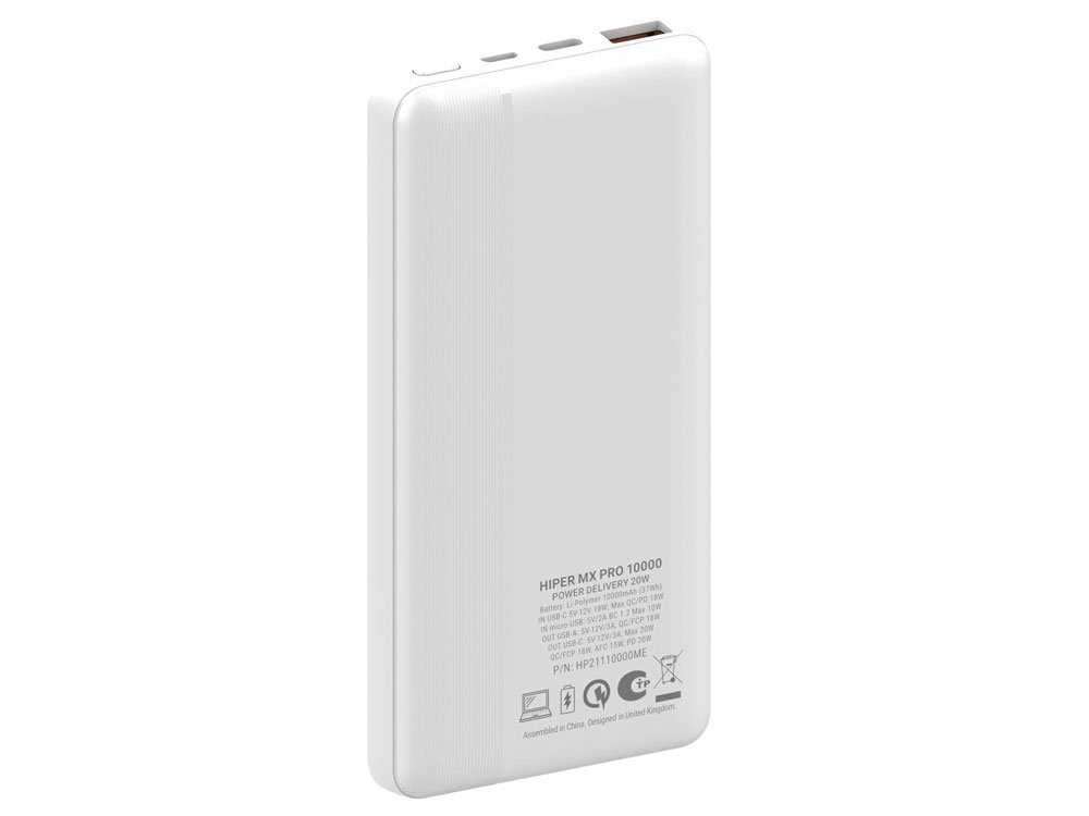 Портативный внешний аккумулятор MX PRO, 10000 mAh_1