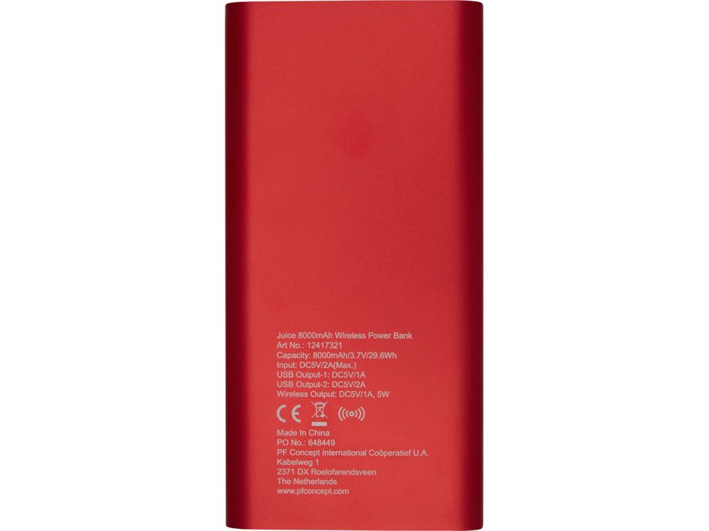 Внешний беспроводной аккумулятор Juice, 8000 mAh_2