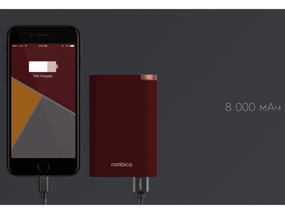 Внешний аккумулятор Neo Alfa Cherry, 8000mAh_8