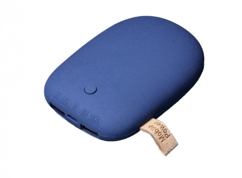Soft_touch_stone_3 Универсальное зарядное устройство power bank в форме камня, черный_1