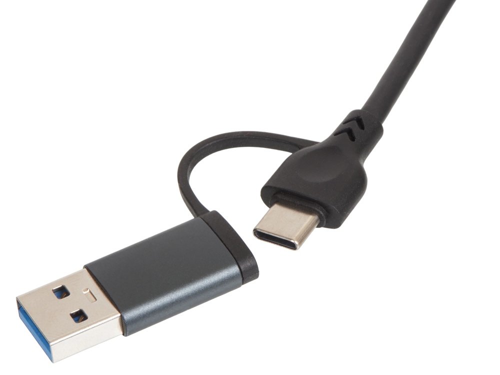 USB-хаб Command с коннектором 2-в-1 USB-C и USB-A, 2.0/3.0_4