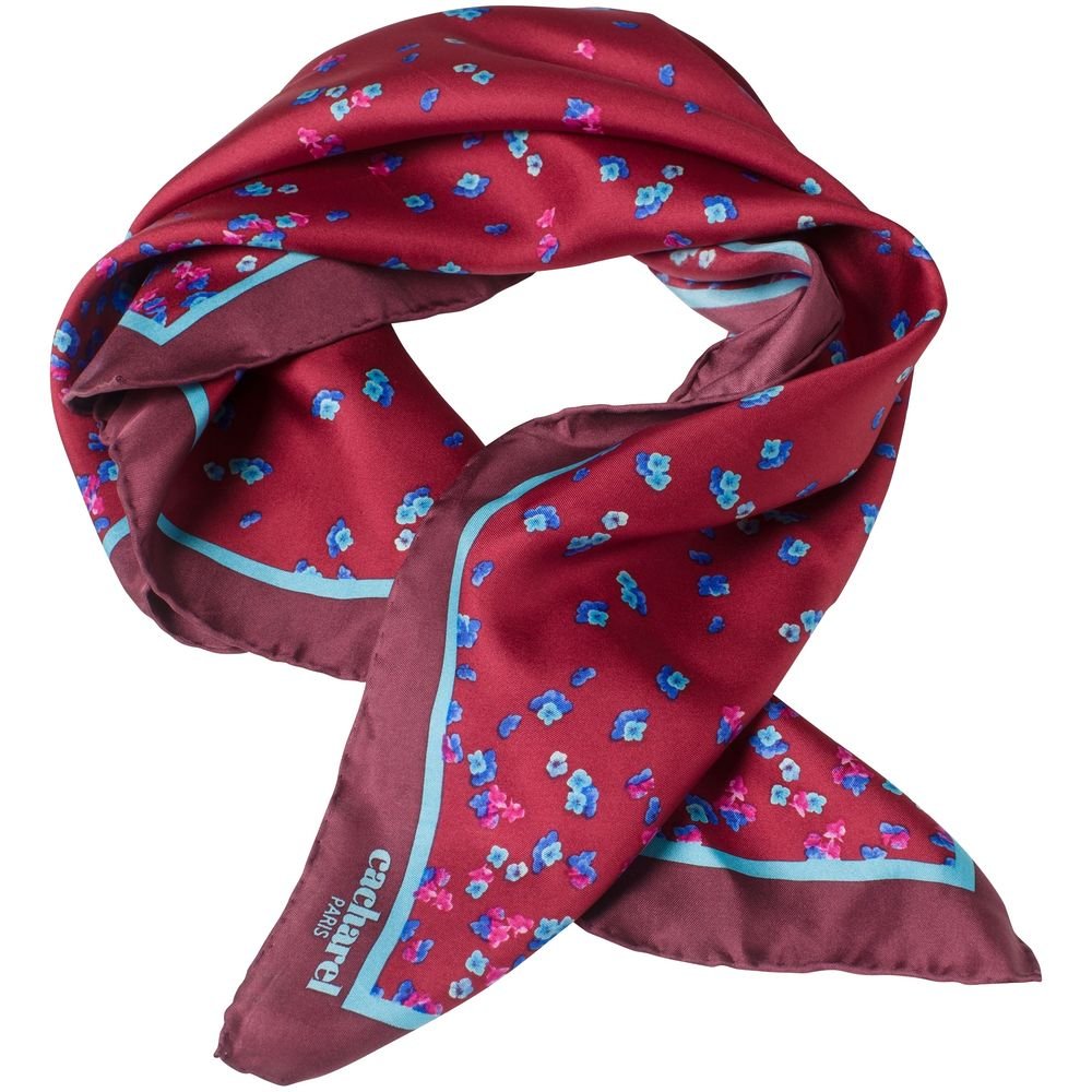 Платок Tourbillon Silk, бордовый_2