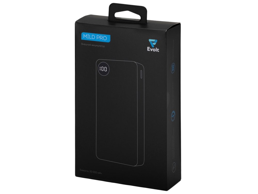 Внешний аккумулятор Mild Pro c быстрой зарядкой QC/PD, металлик soft-touch, 20 000 mAh_9