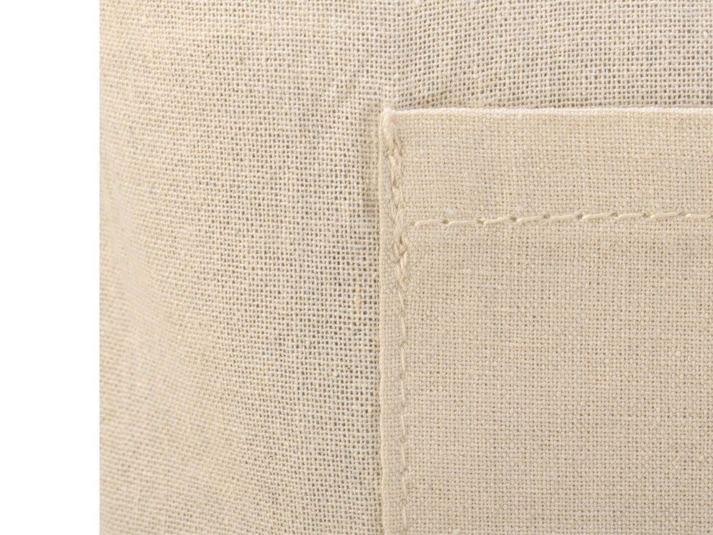 Складная сумка Jute из хлопка и джута с карманом_7