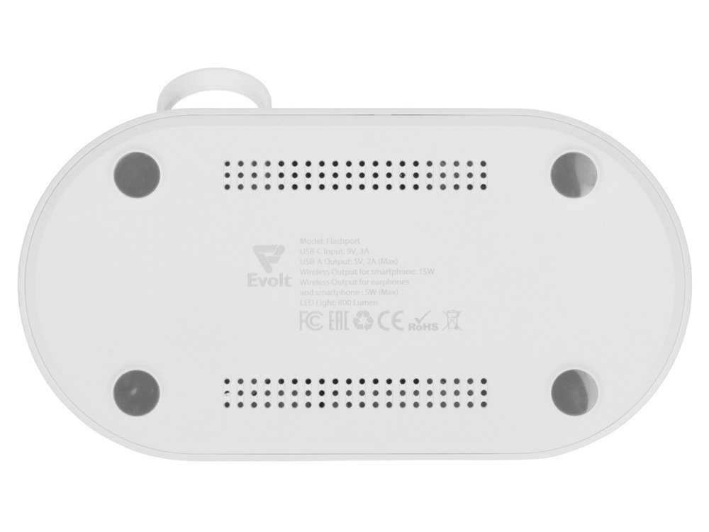 Складная зарядная станция с беспроводной зарядкой Flashport, 15 Вт_10
