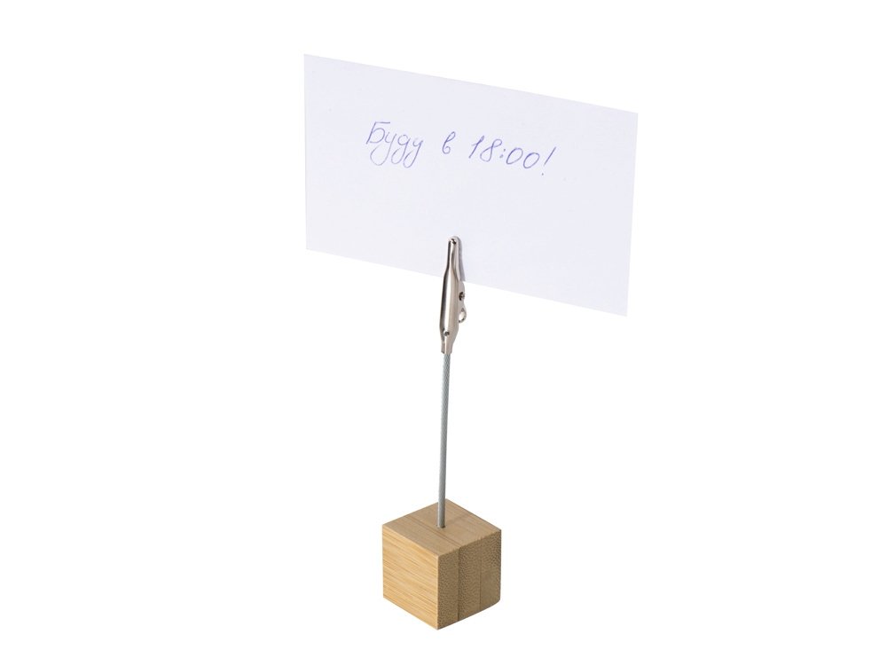 Держатель для заметок из бамбука Kind reminder_1