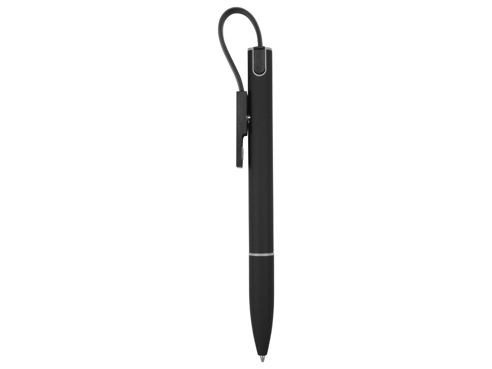 Ручка металлическая шариковая Connect с кабелем USB 2 в 1_2