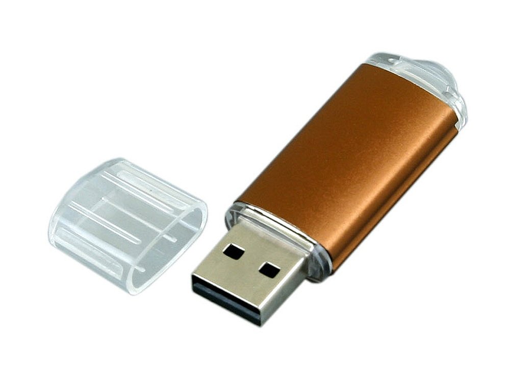 USB 2.0- флешка на 32 Гб с прозрачным колпачком_1