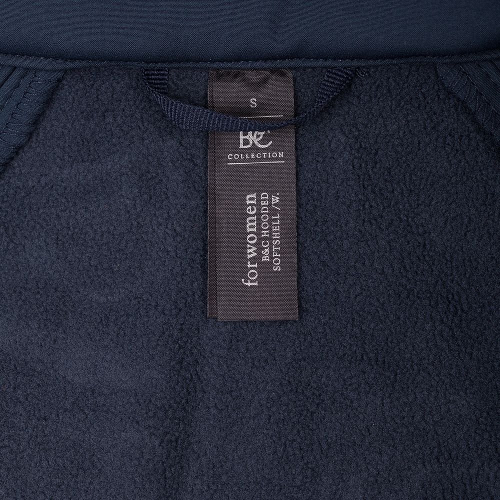 Куртка женская Hooded Softshell темно-синяя_6