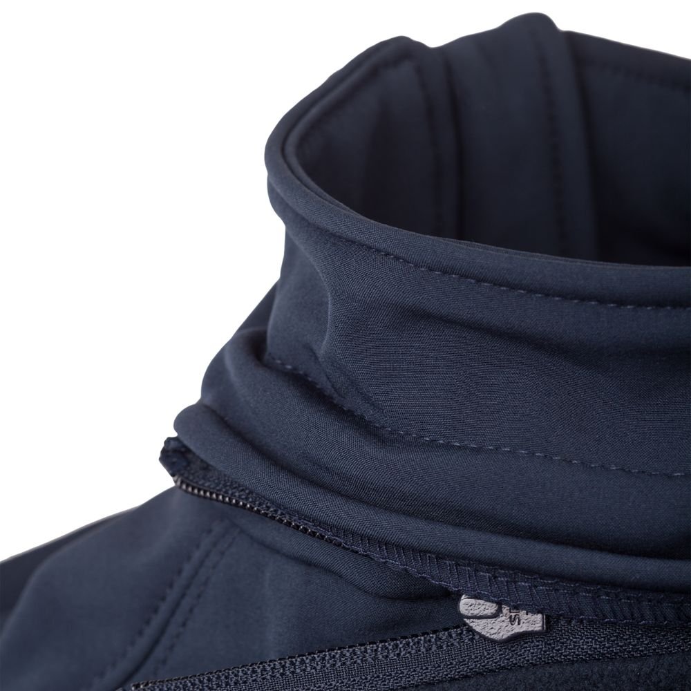 Куртка женская Hooded Softshell темно-синяя_3