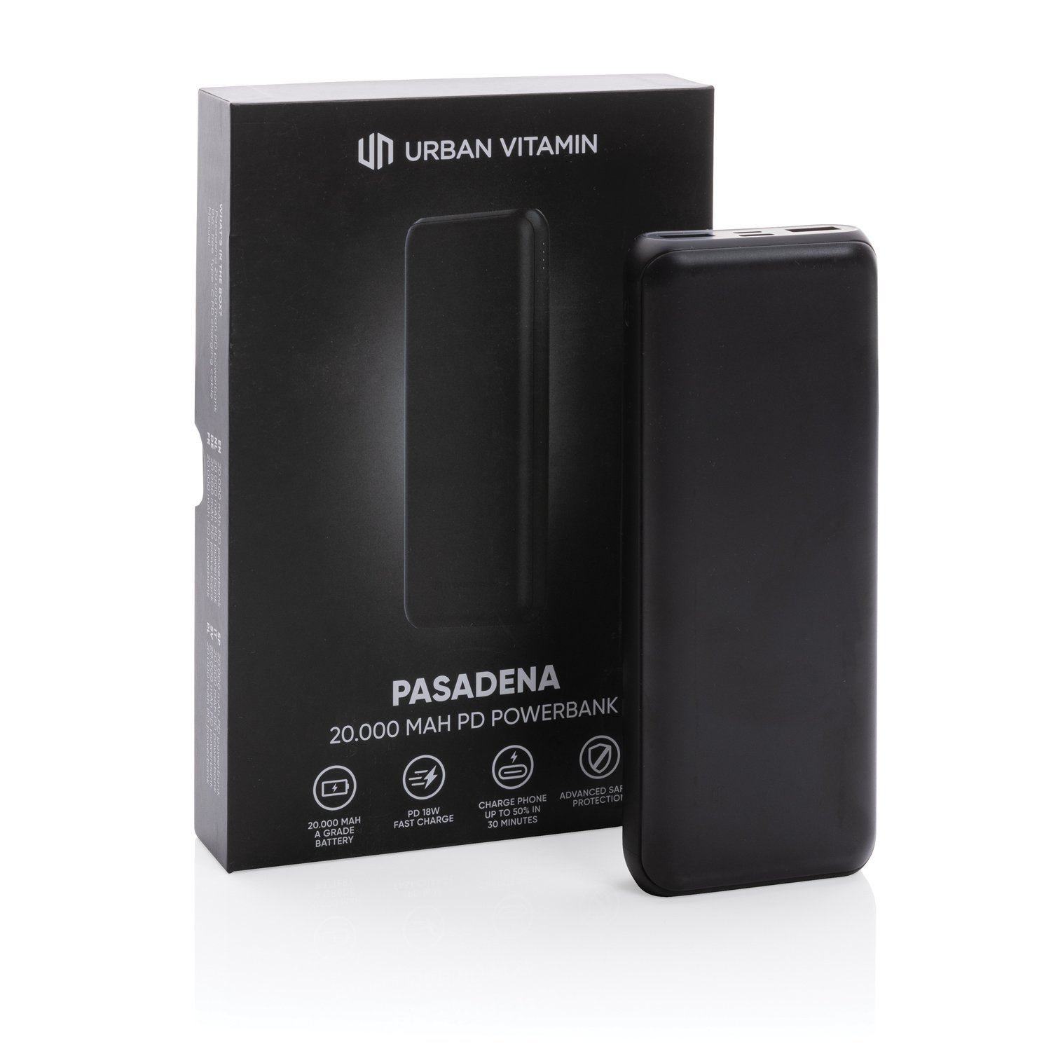 Внешний аккумулятор Urban Vitamin Pasadena с быстрой зарядкой PD, 18 Вт, 20000 мАч_6