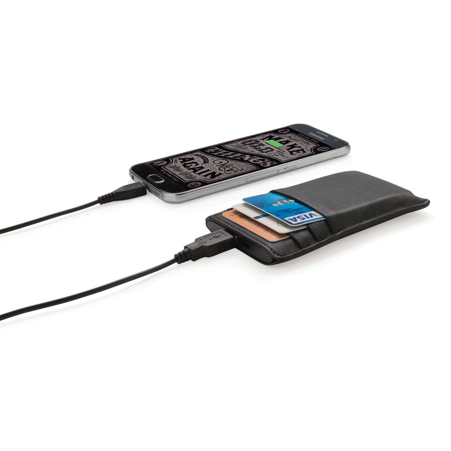 Бумажник с зарядным устройством Swiss Peak, 2200 mAh_2