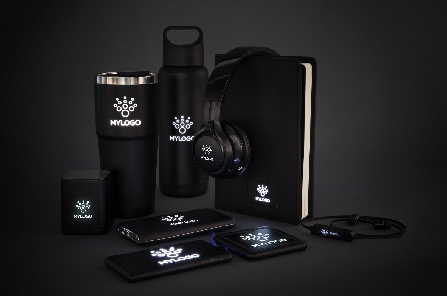 Беспроводные наушники Light up, черный_5