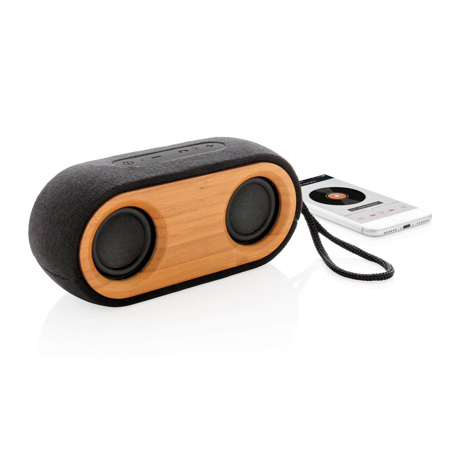 Колонка с двумя динамиками Bamboo X, черный_1