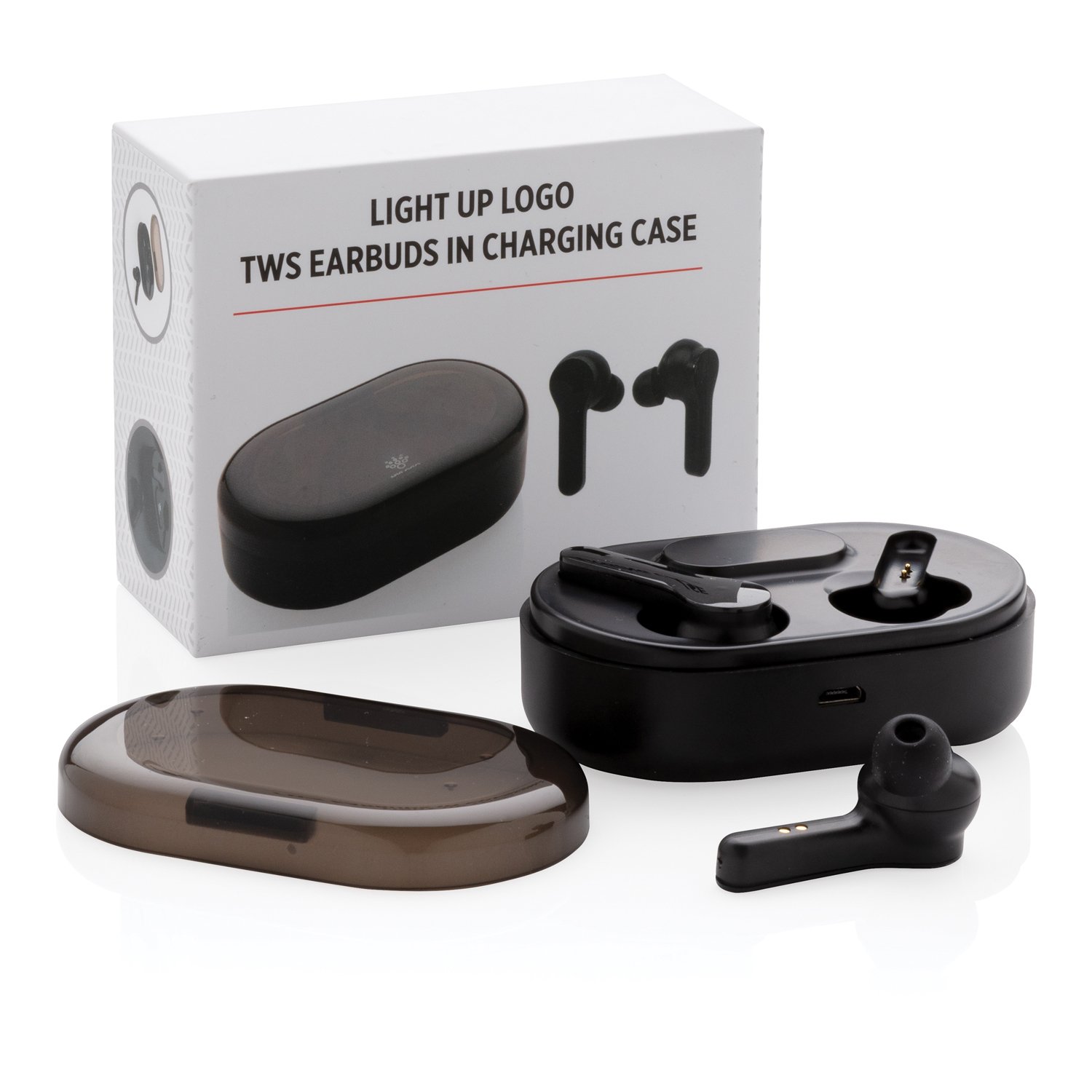 Беспроводные наушники с чехлом для зарядки Light up TWS_11